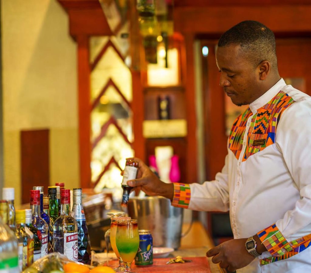 Refreshing drinks at the Gazebo Bar